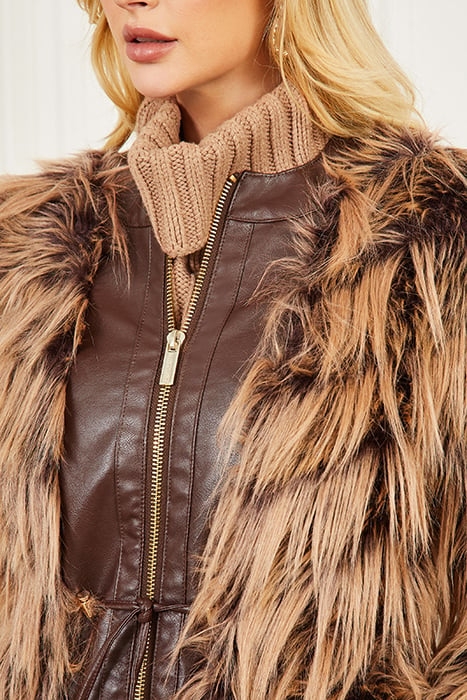 DINAH COAT DARK BOURBON WITH CLASSIC CAME 7