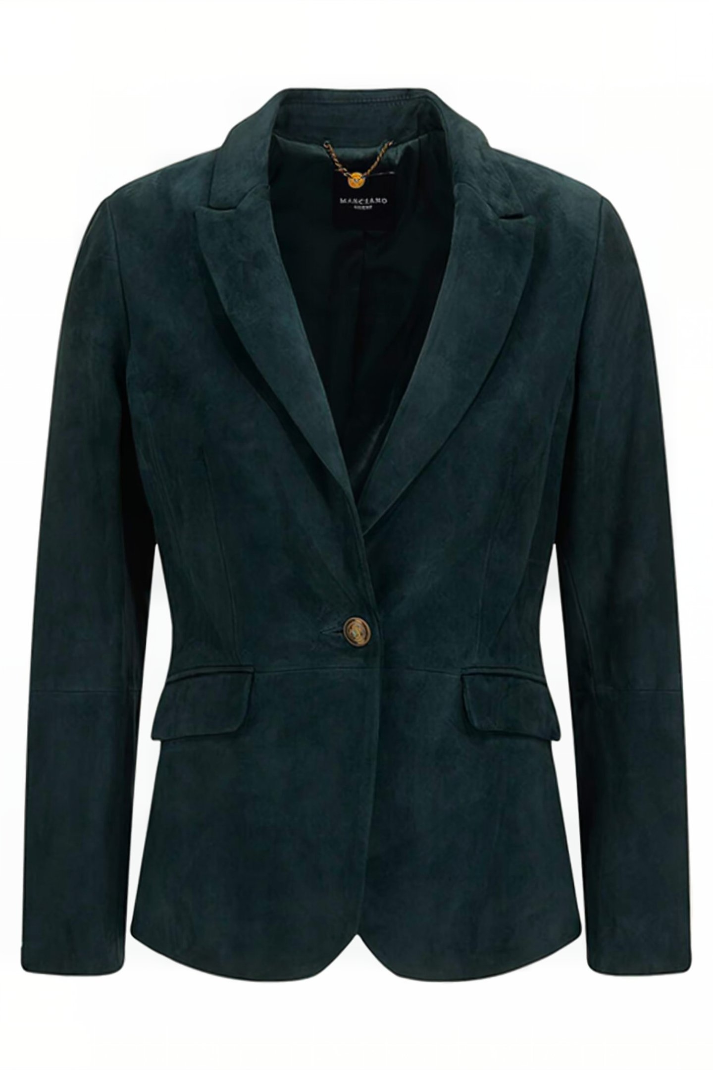 MARCIANO BY GUESS INFLUENTIAL SUEDE CHENILLE BLAZER GREEN 5