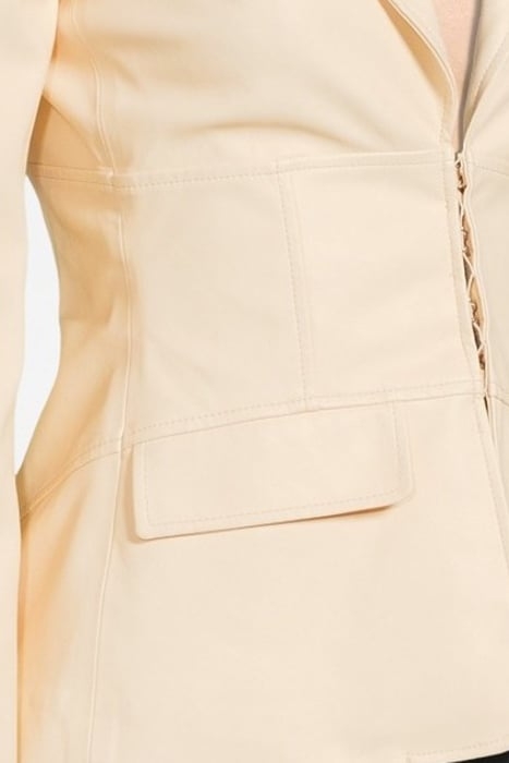 GRASSANO GIACCA SIMILPELLE LIGHT BEIGE 4