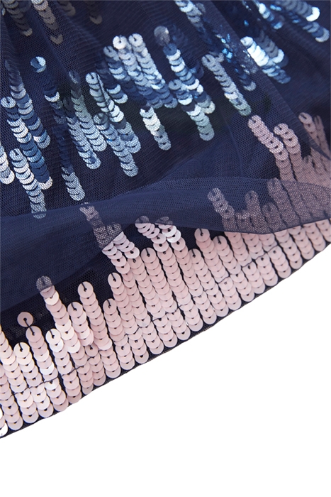 OLIVIA OMBRE SEQUIN SKIRT NAVY MULTI 3