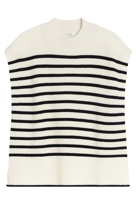 STRIPED VEST KNITS IVORY 7