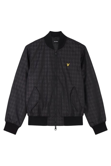 BALLOON SLEEVE SATEEN BOMBER JET BLACK 5