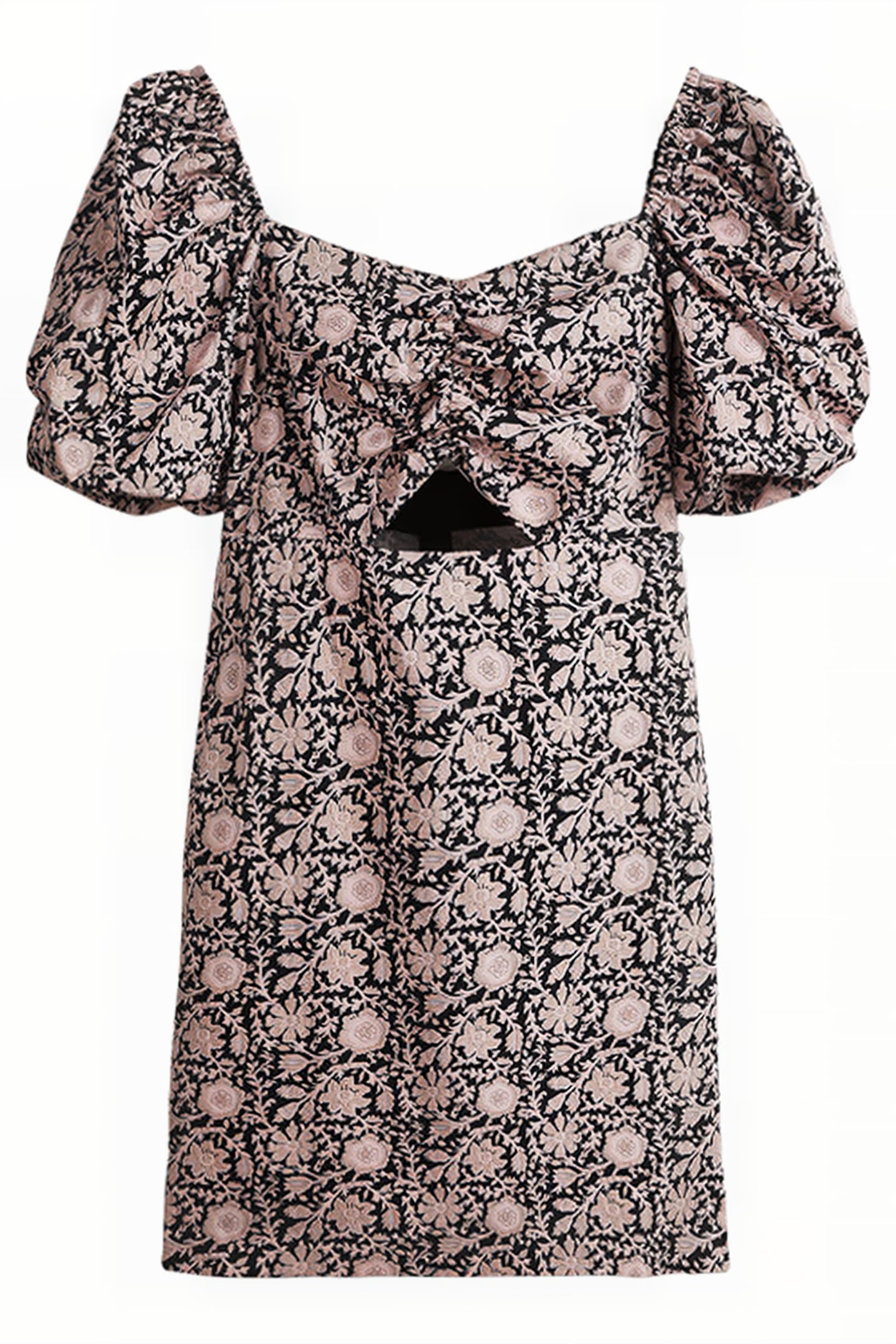 CUT OUT DETAIL MINI DRESS BLK 5