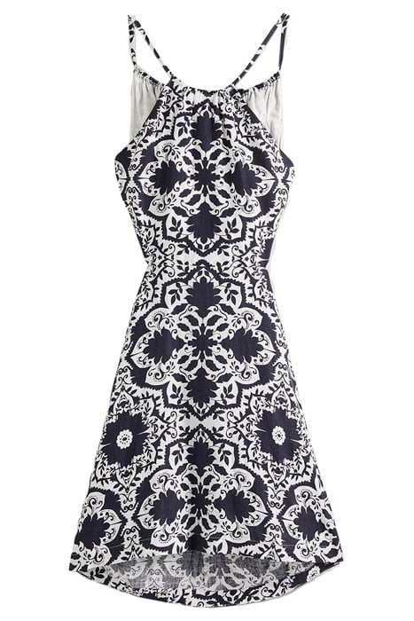 BACK DETAIL MINI DRESS NVY 5