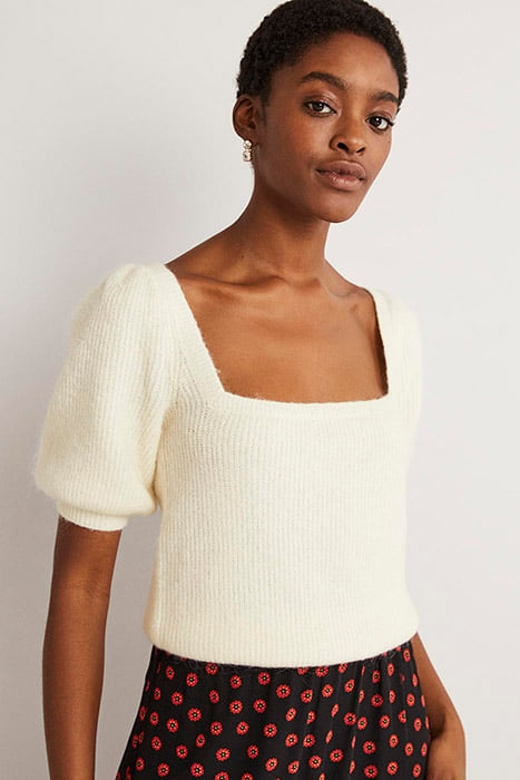 SQUARE NECK FLUFFY JUMPER IVO 4