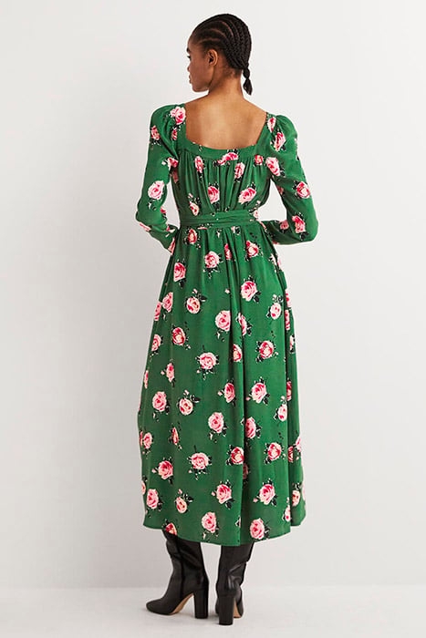 SQUARE NECK MAXI DRESS GRN 2