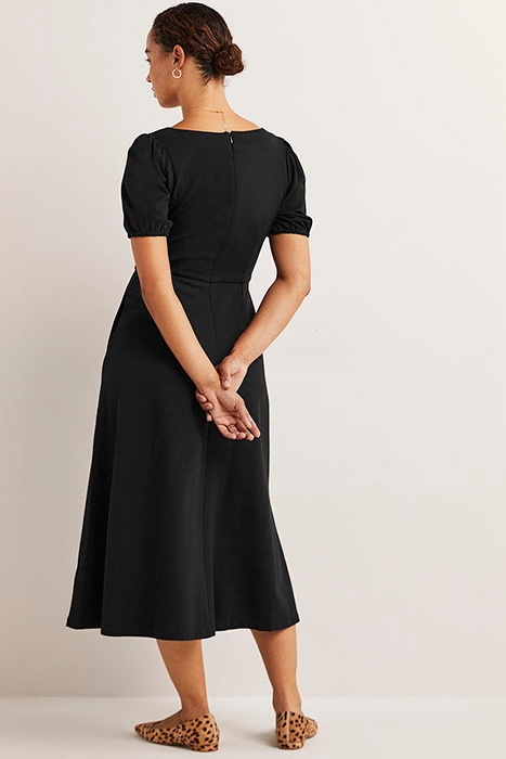 SHORT SLEEVE JERSEY MIDI DRESS BLK 2
