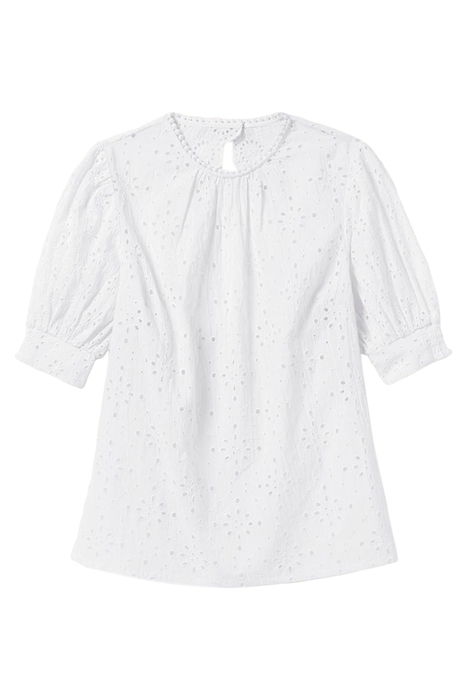 BRODERIE CUT-OUT DETAIL TOP WHT 3