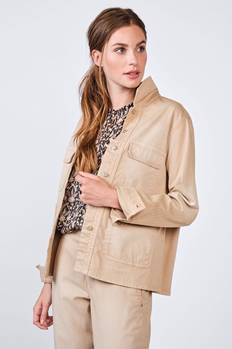 CARGO JACKET UTILITY HERRINGBONE WHITES WHITES 1