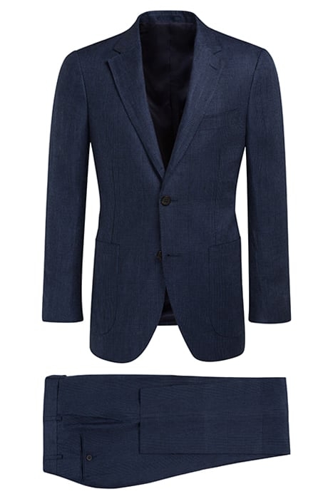 NAVY CHECKED HAVANA SUIT 2