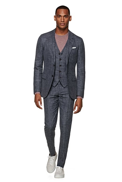 MID GREY THREE-PIECE LAZIO SUIT 1