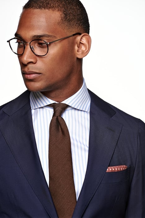 Navy Checked Havana Suit 5