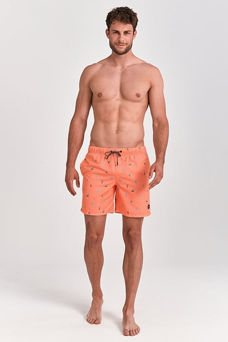 MEN SWIM SHORT OASIS MICRO PEACH NEON ORANGE 3