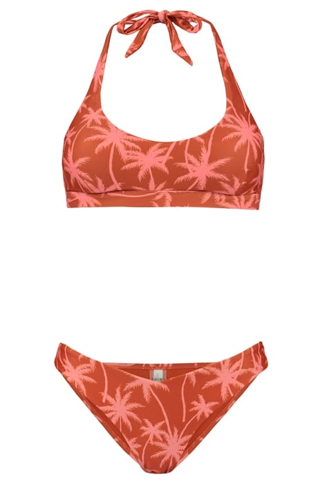 LADIES JOAN BIKINI SET VACATION PALM SPICE ROUTE BROWN 3