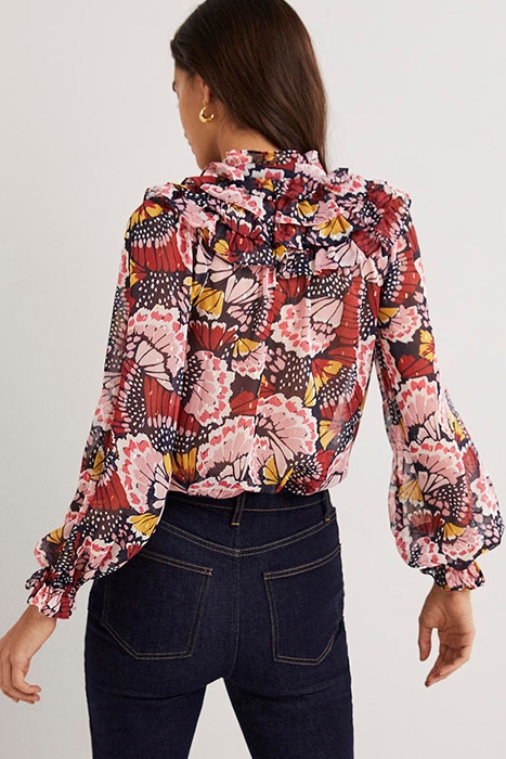 RUFFLE NECK SHIRT MUL 2