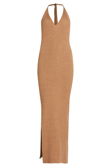 LEXI HALTER DRESS PRALINE METALLIC 5