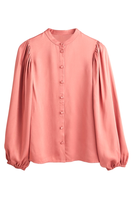 BLOUSON SLEEVE SATIN SHIRT ROS 5