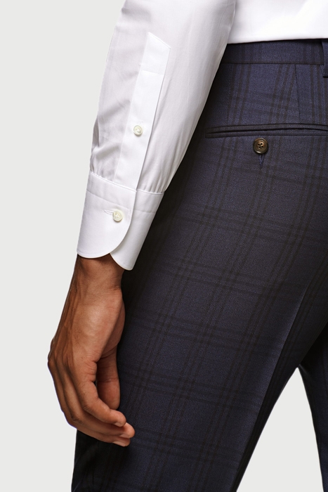 Mid Blue Checked Washington Suit 7