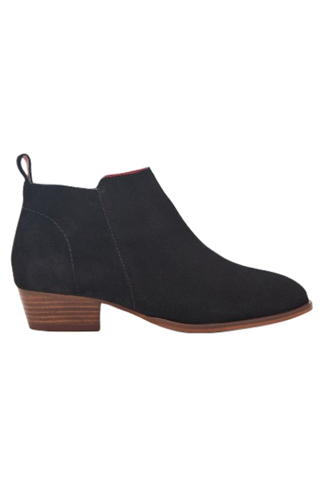 WILLOW SUEDE ANKLE BOOT PURE BLACK 1