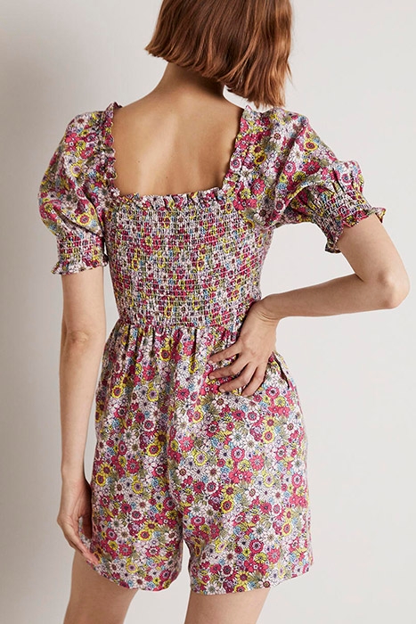 SMOCKED BODICE PLAYSUIT MLT 2