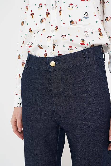 BLEACHED CROPPED SLIM JEANS WITH SLITS BRUT 5