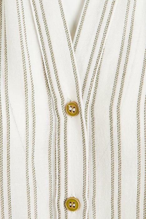 LS SHIRT FROUNCED SHOULDER GREEN 5