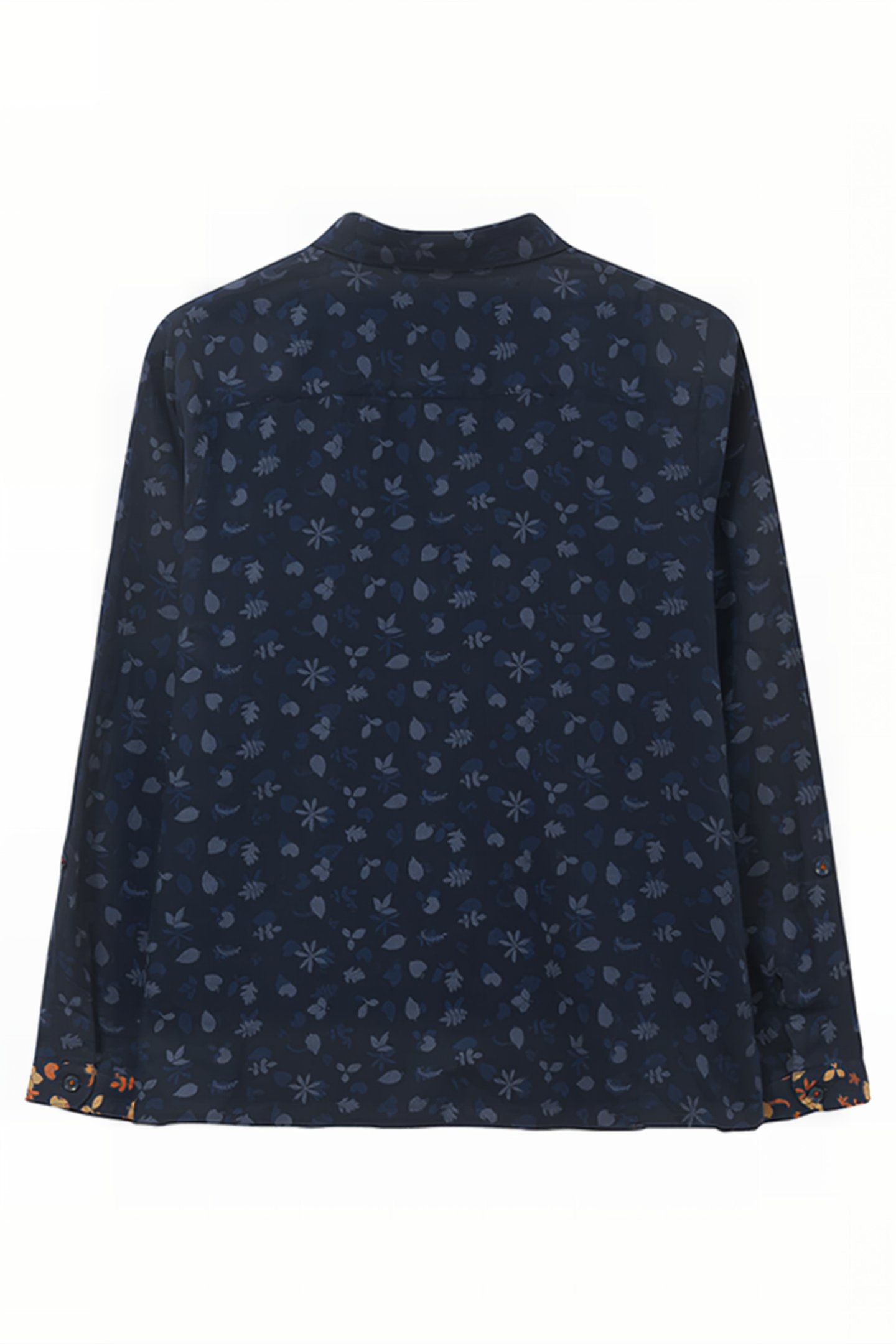 EMILIA ORGANIC PRINT SHIRT NAVY MULTI 2