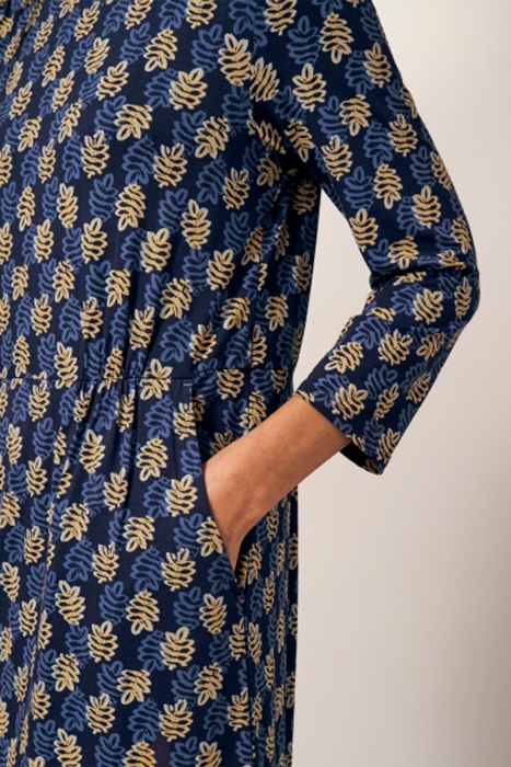 TALIA ECO VERO JERSEY DRESS NAVY MULTI 2