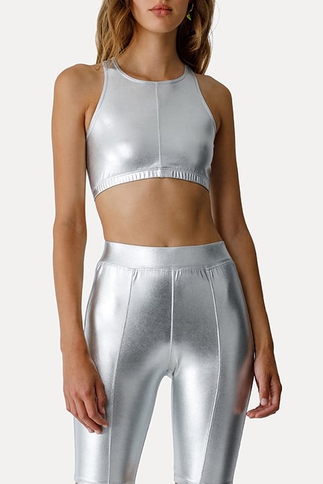 LAMINATED STRETCH TOP SILVER 2