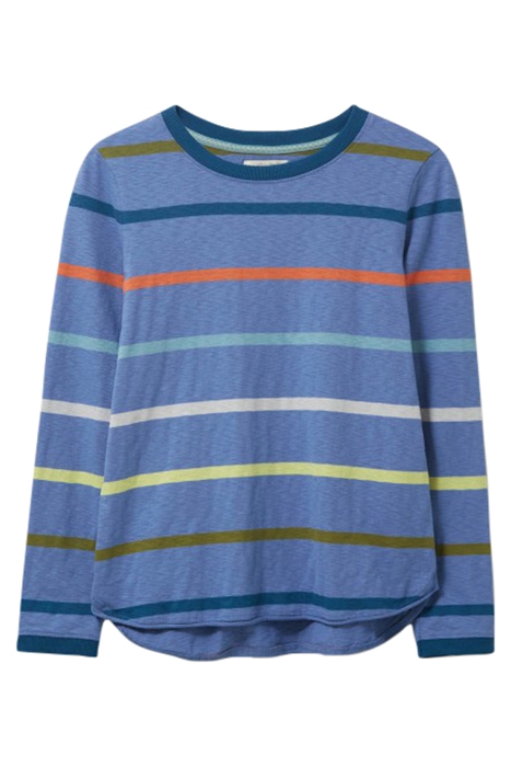 CASSIE WIDE STRIPE TEE NAVY MULTI 1