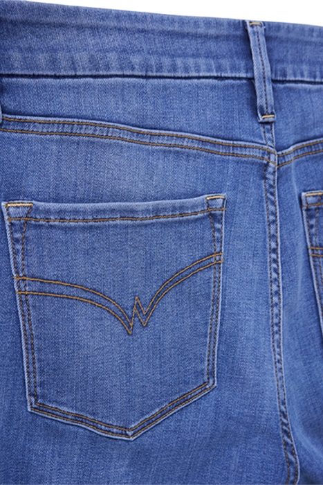 SARA SLIM FLARE JEAN MID DENIM 4