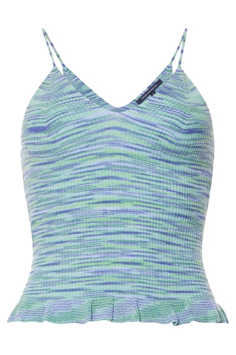 JANNA SPACE DYE CAMI TOP GREEN FLASH MULTI 5