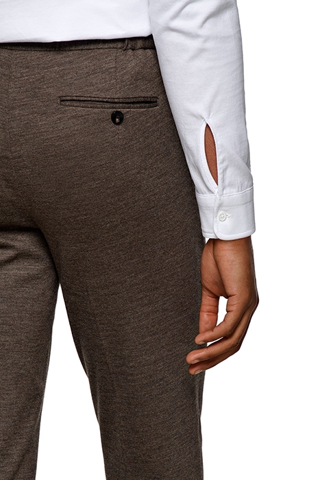 MID BROWN DRAWSTRING AMES TROUSERS 6