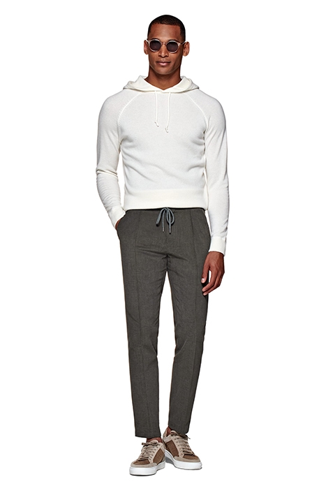 MID GREEN DRAWSTRING AMES TROUSERS 4