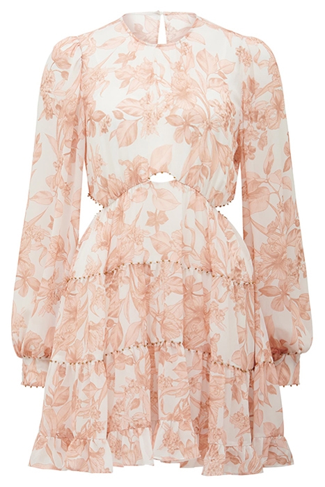 JOCELYN CUT OUT SKATER MINI DRESS LIGHT MARRAKESH FLORAL 6