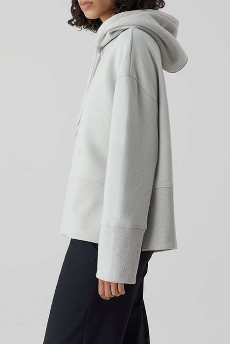 WOMEN CROPPED HOODY T-SHIRTS GREY ALABASTER 3