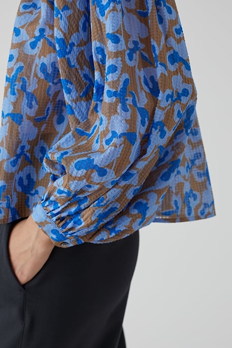 WOMEN GATHERED BLOUSE SHIRTS & BLOUSES NUTMEG 6