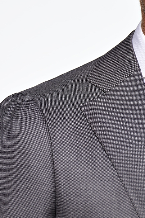 DARK GREY BIRD'S EYE LAZIO SUIT 5