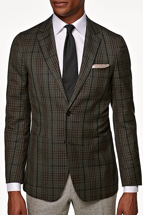 MID GREEN CHECKED HAVANA BLAZER 1