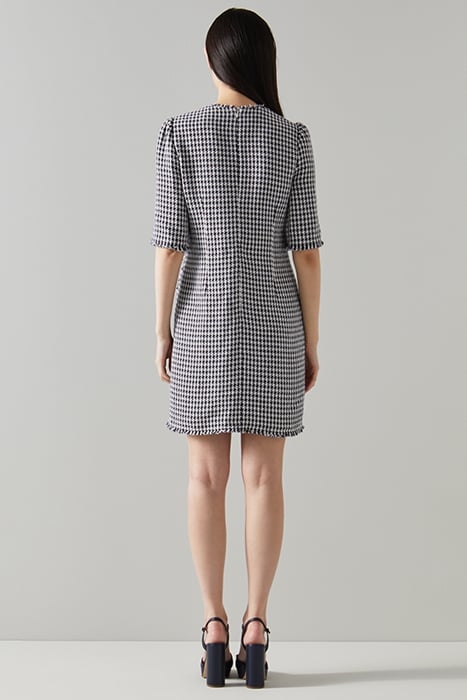 BEAU MINI DRESS BLUE TWEED 3