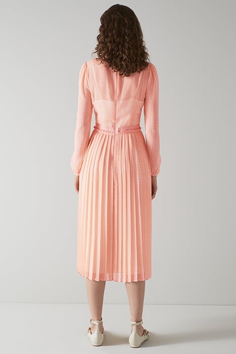 AVERY MIDI DRESS PINK/CREAM 2