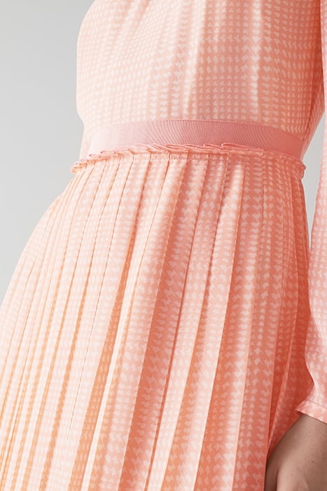 AVERY MIDI DRESS PINK/CREAM 4