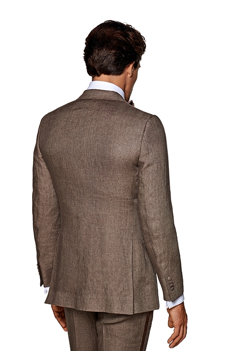 MID BROWN THREE-PIECE LAZIO TUXEDO 3
