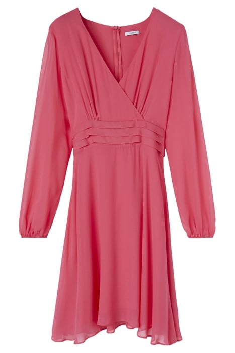 SHORT GEORGETTE DRESS RED 1