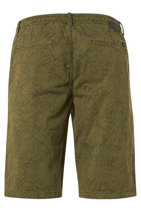SHORT GARMENT DYED ALLOVER PRINTED STRETCH DUSTY GREEN 2