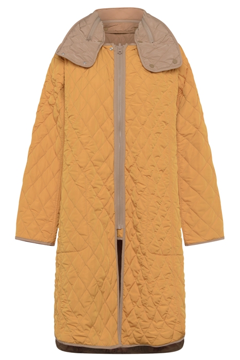 ARIS QUILTED COATS CAMEL/SATSUMA 4