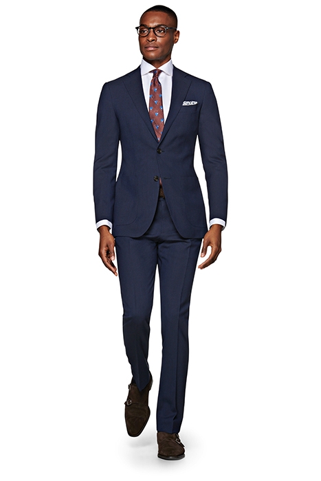 NAVY CHECKED HAVANA BLAZER 1