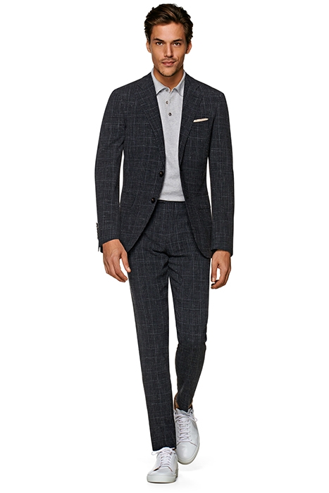 MID GREY CHECKED LAZIO SUIT 1