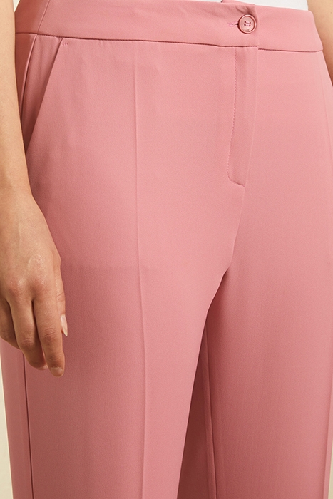 CROPPED TROUSERS IN FLOWING FABRIC ROSE 4