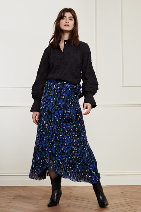 BOBO FRILL SKIRT BLACK/MINT 1